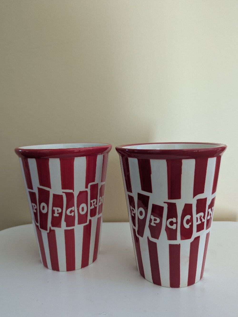 4/$25 JOSHUA MAXWELL STUDIO RETRO CERAMIC POPCORN BUCKET BOWLS